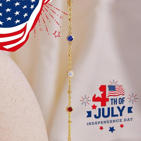 Gold-Style 13 Dainty Stack Beaded Pearl Rope Bracelets Jewelry Gifts for Women - Picture 3 of 6